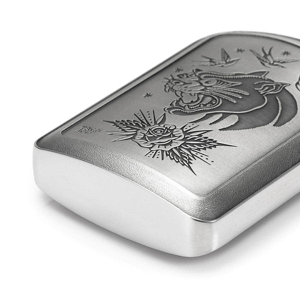 Load image into Gallery viewer, Royal Selangor Limited Edition Taco Joe Panther Hip Flask