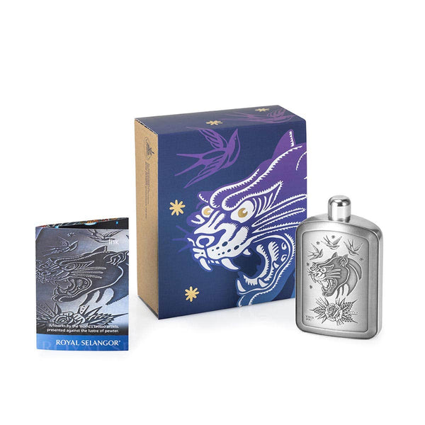 Load image into Gallery viewer, Royal Selangor Limited Edition Taco Joe Panther Hip Flask