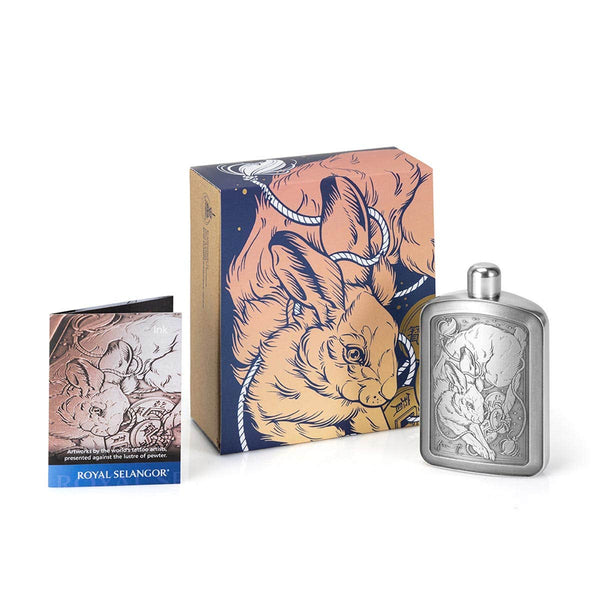 Load image into Gallery viewer, Royal Selangor Limited Edition Fin T Hare Hip Flask