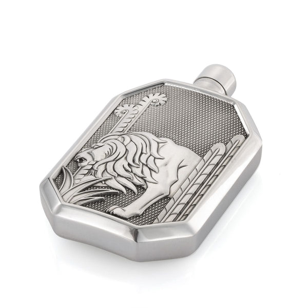Load image into Gallery viewer, Royal Selangor Lion Hip Flask LG