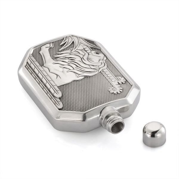Load image into Gallery viewer, Royal Selangor Lion Hip Flask LG