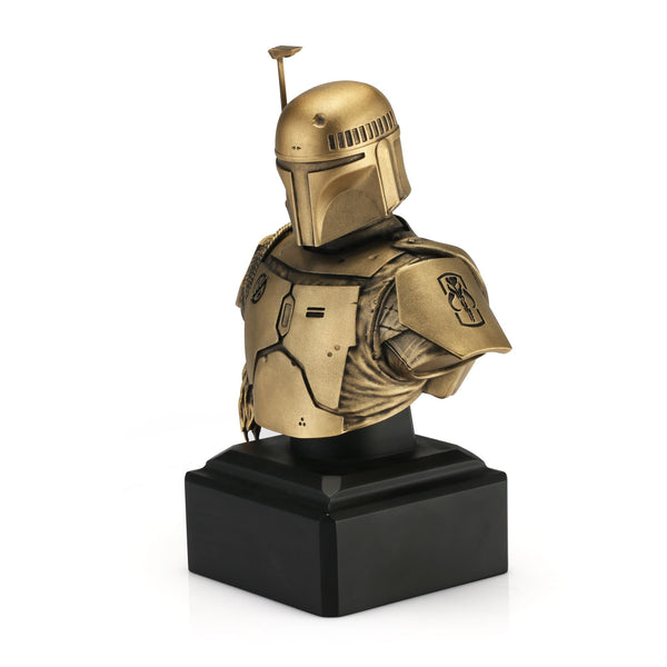 Load image into Gallery viewer, Royal Selangor Limited Edition Gilt Boba Fett Bust