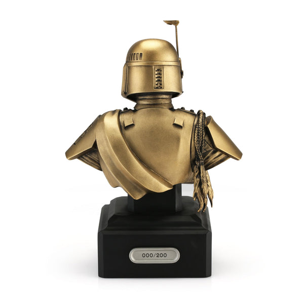 Load image into Gallery viewer, Royal Selangor Limited Edition Gilt Boba Fett Bust