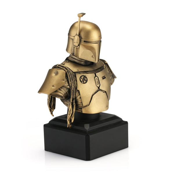 Load image into Gallery viewer, Royal Selangor Limited Edition Gilt Boba Fett Bust