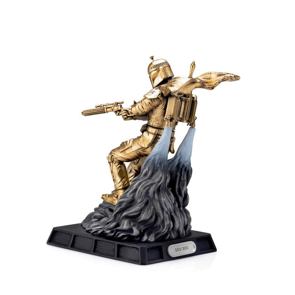 Load image into Gallery viewer, Royal Selangor Limited Edition Gilt Boba Fett Battle Ready Figurine