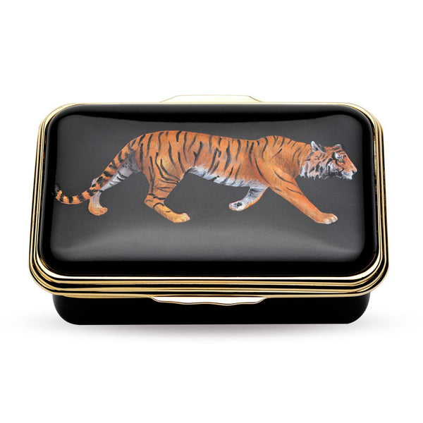 Load image into Gallery viewer, Halcyon Days "Tiger" Enamel Box