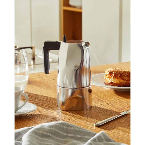 Load image into Gallery viewer, Alessi Ossidiana Espresso Coffee Maker Aluminium - 6 Cups