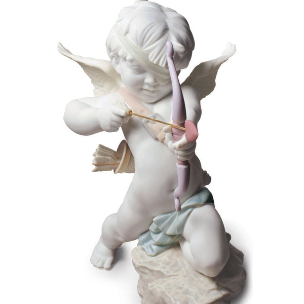 Load image into Gallery viewer, Lladro Straight to The Heart Cupid Angel Figurine