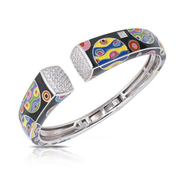 Load image into Gallery viewer, Belle Etoile Mondo Bangle - Black & Multi