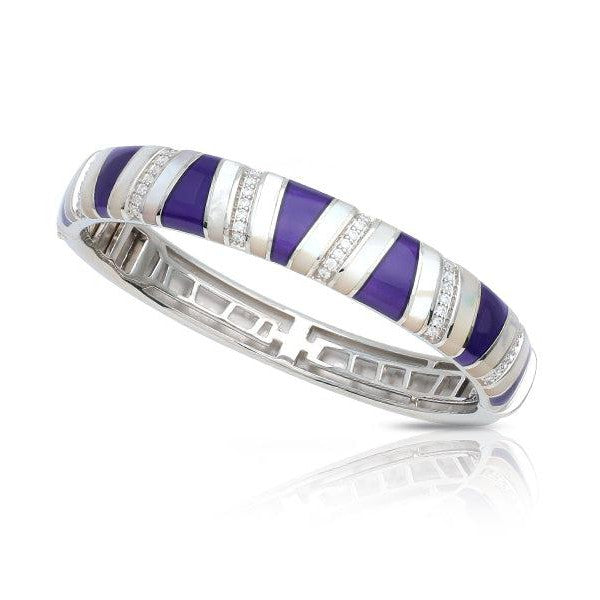 Load image into Gallery viewer, Belle Etoile St. Regis Bangle - Mother-of-Pearl & Purple