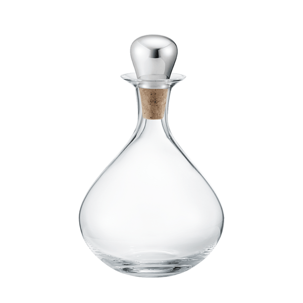 Load image into Gallery viewer, Georg Jensen Sky Liquor Decanter with Cork Stopper