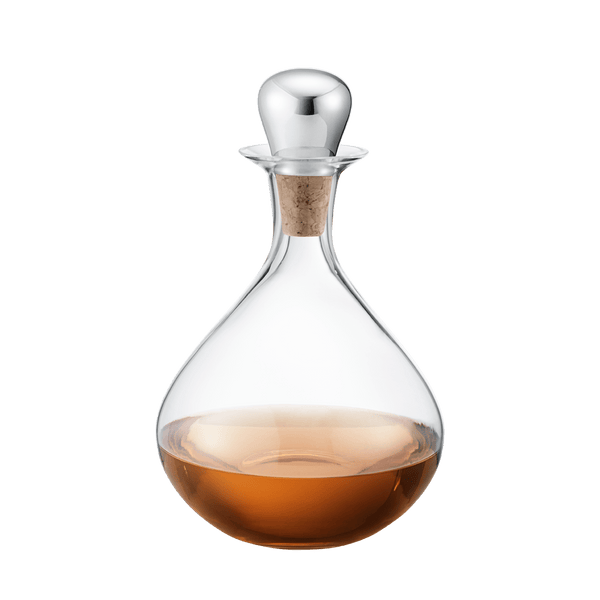 Load image into Gallery viewer, Georg Jensen Sky Liquor Decanter with Cork Stopper
