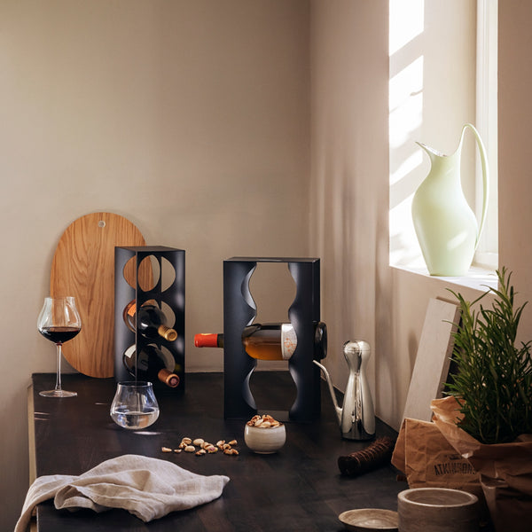 Load image into Gallery viewer, Georg Jensen Alfredo Wine Rack, Stainless Steel, Saffron