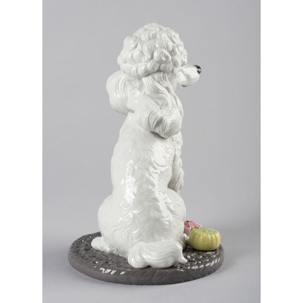 Load image into Gallery viewer, Lladro Poodle with Mochis Dog Figurine