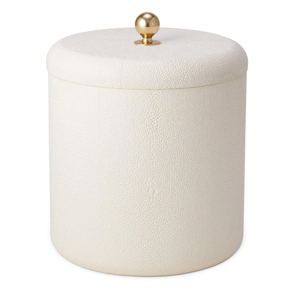 Load image into Gallery viewer, AERIN Shagreen Ice Bucket - Cream