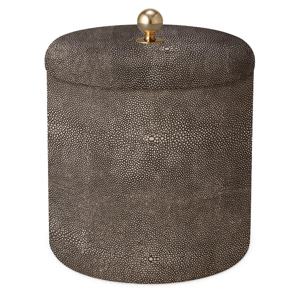 Load image into Gallery viewer, AERIN Shagreen Ice Bucket - Chocolate
