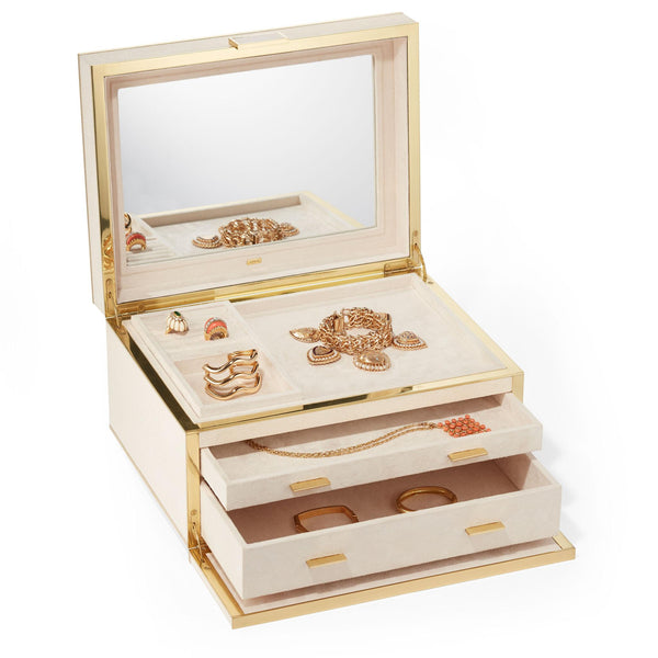 Load image into Gallery viewer, AERIN Classic Shagreen Luxe Jewelry Box