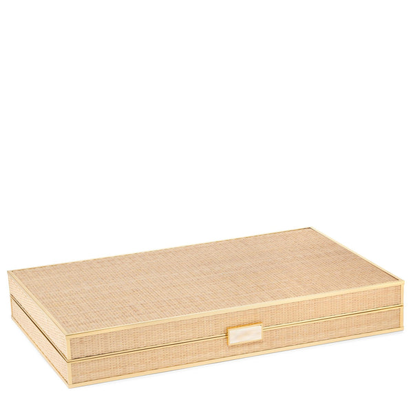 Load image into Gallery viewer, AERIN Cane Backgammon Set