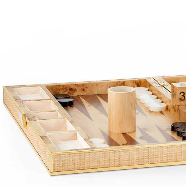 Load image into Gallery viewer, AERIN Cane Backgammon Set