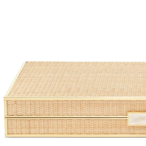 Load image into Gallery viewer, AERIN Cane Backgammon Set