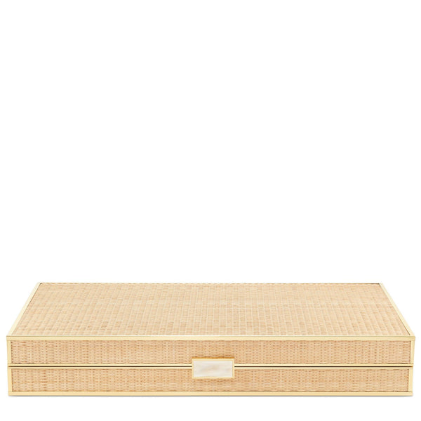 Load image into Gallery viewer, AERIN Cane Backgammon Set