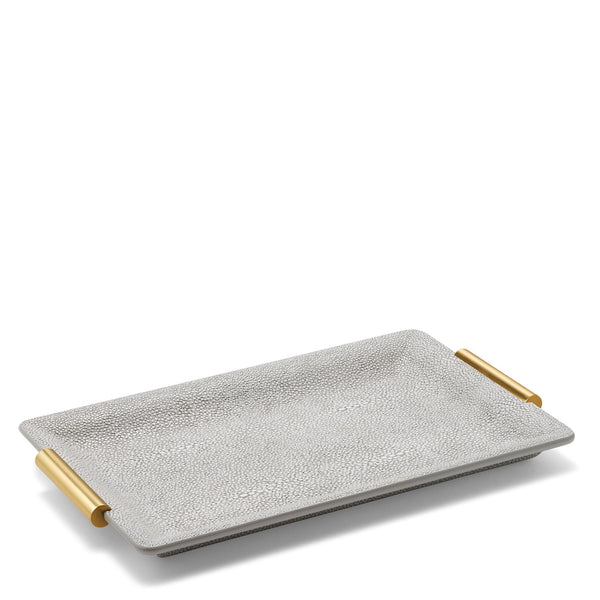 Load image into Gallery viewer, AERIN Shagreen Small Vanity Tray - Dove