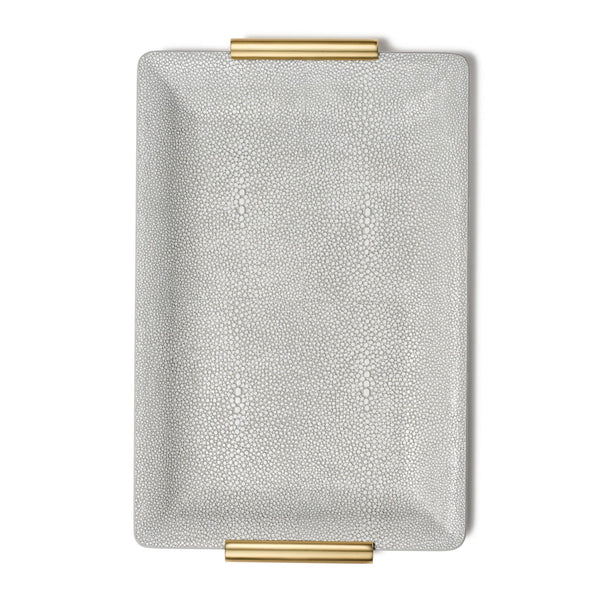 Load image into Gallery viewer, AERIN Shagreen Small Vanity Tray - Dove