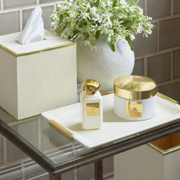 Load image into Gallery viewer, AERIN Shagreen Small Vanity Tray - Cream