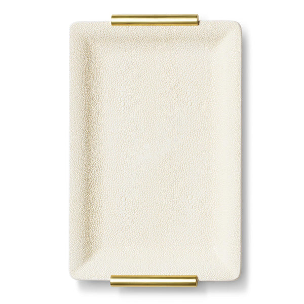 Load image into Gallery viewer, AERIN Shagreen Small Vanity Tray - Cream