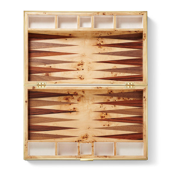 Load image into Gallery viewer, AERIN Croc Leather Backgammon Set