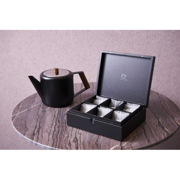 Load image into Gallery viewer, Bredemeijer 6 Compartment Black Tea Box