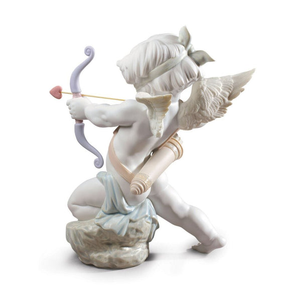 Load image into Gallery viewer, Lladro Straight to The Heart Cupid Angel Figurine