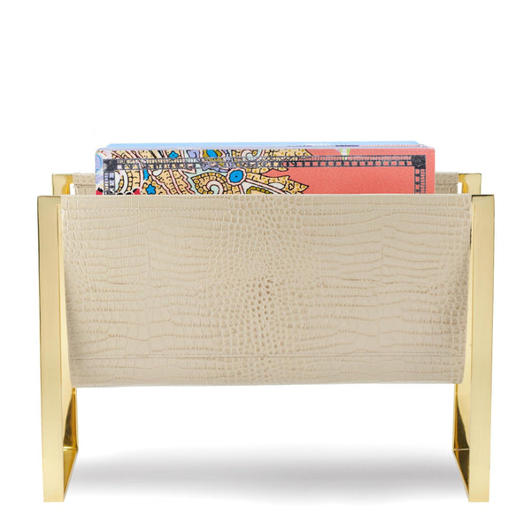 Load image into Gallery viewer, AERIN Classic Croc Magazine Rack