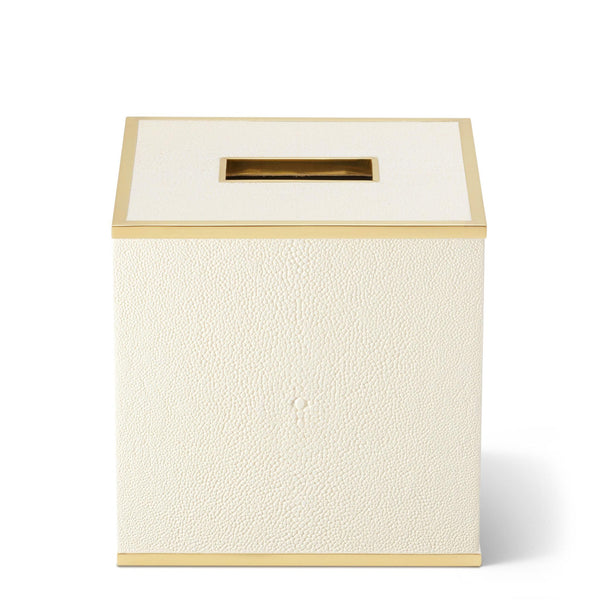 Load image into Gallery viewer, AERIN Classic Shagreen Tissue Box Cover - Cream