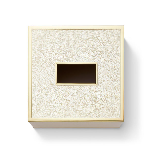 Load image into Gallery viewer, AERIN Classic Shagreen Tissue Box Cover - Cream
