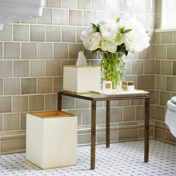 Load image into Gallery viewer, AERIN Classic Shagreen Tissue Box Cover - Cream