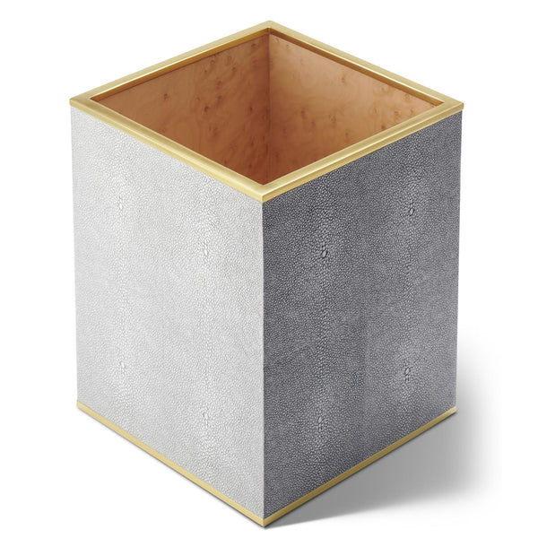 Load image into Gallery viewer, AERIN Classic Shagreen Waste Basket - Dove