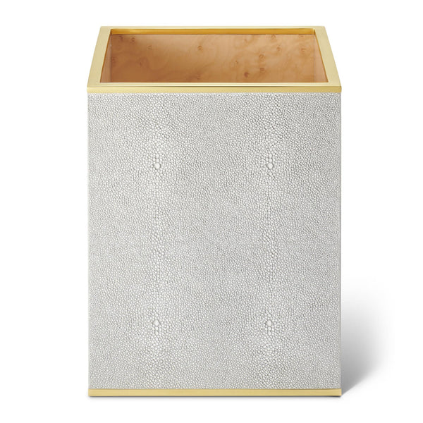 Load image into Gallery viewer, AERIN Classic Shagreen Waste Basket - Dove