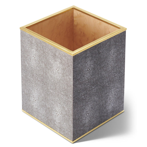 Load image into Gallery viewer, AERIN Classic Shagreen Waste Basket - Chocolate