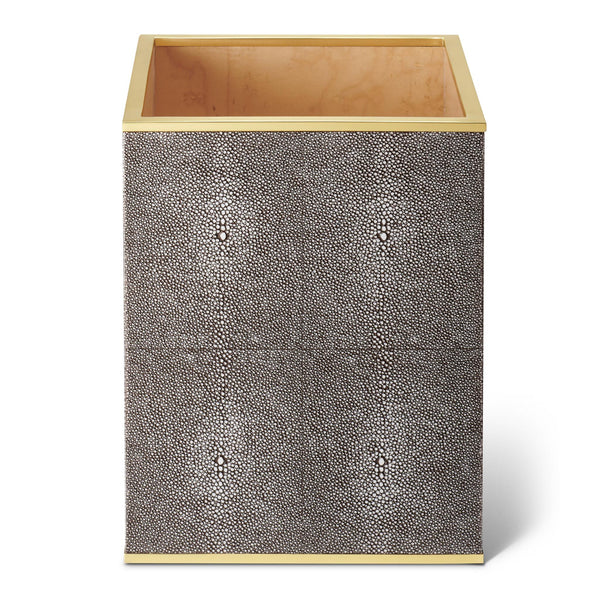 Load image into Gallery viewer, AERIN Classic Shagreen Waste Basket - Chocolate