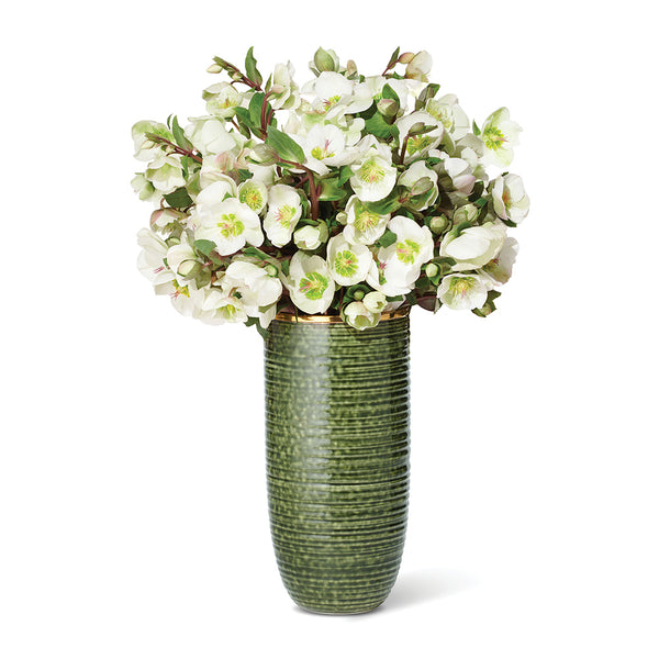Load image into Gallery viewer, AERIN Calinda Tall Vase - Forest Green