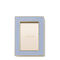 Load image into Gallery viewer, AERIN Classic Croc Leather 4x6 Frame - Hydrangea Blue