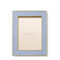 Load image into Gallery viewer, AERIN Classic Croc Leather 5x7 Frame - Hydrangea Blue