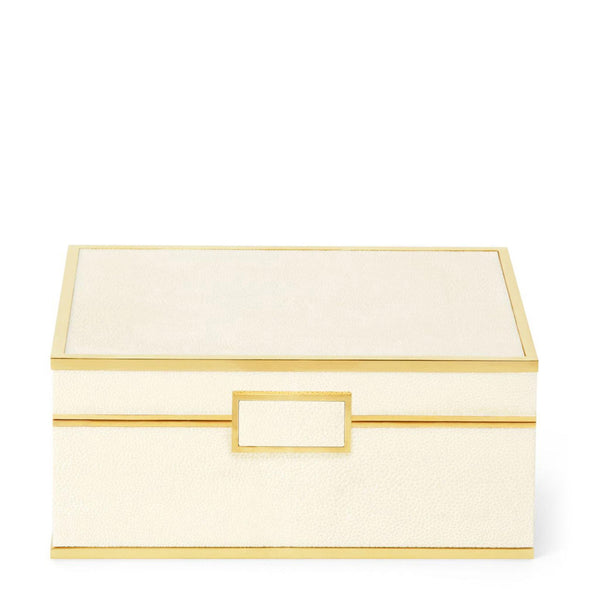 Load image into Gallery viewer, AERIN Classic Shagreen Small Jewelry Box - Cream