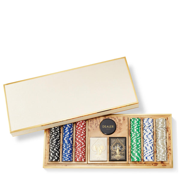 Load image into Gallery viewer, AERIN Shagreen Poker Set - Cream