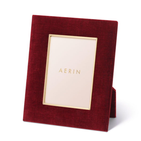 Load image into Gallery viewer, AERIN Valentina 5x7 Velvet Frame - Cinnabar