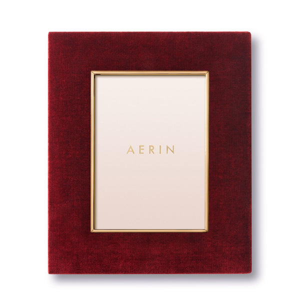 Load image into Gallery viewer, AERIN Valentina 5x7 Velvet Frame - Cinnabar
