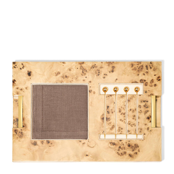 Load image into Gallery viewer, AERIN Classic Shagreen Bar Set - Chocolate