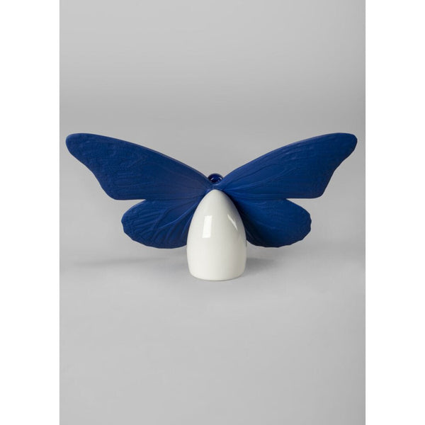 Load image into Gallery viewer, Lladro Butterfly Figurine - Golden Luster & Blue