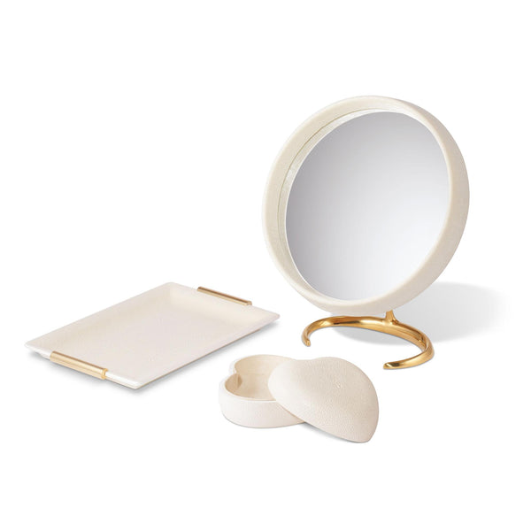 Load image into Gallery viewer, AERIN Shagreen Vanity Mirror